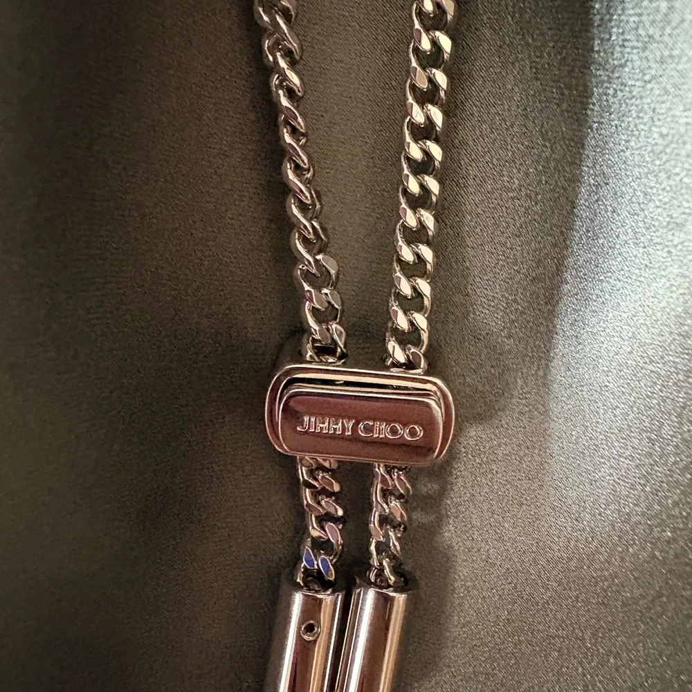 Jimmy Choo bon bon satin bucket handbag - Picture 4 of 15